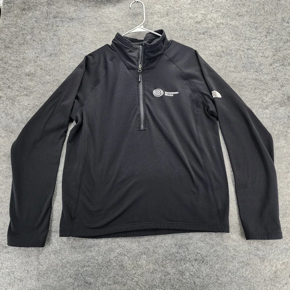 The North Face Pullover Mens Large Half Zip Black